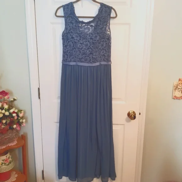 David's Bridal | Dresses | Davids Bridal Tea Length Gown | Poshmark